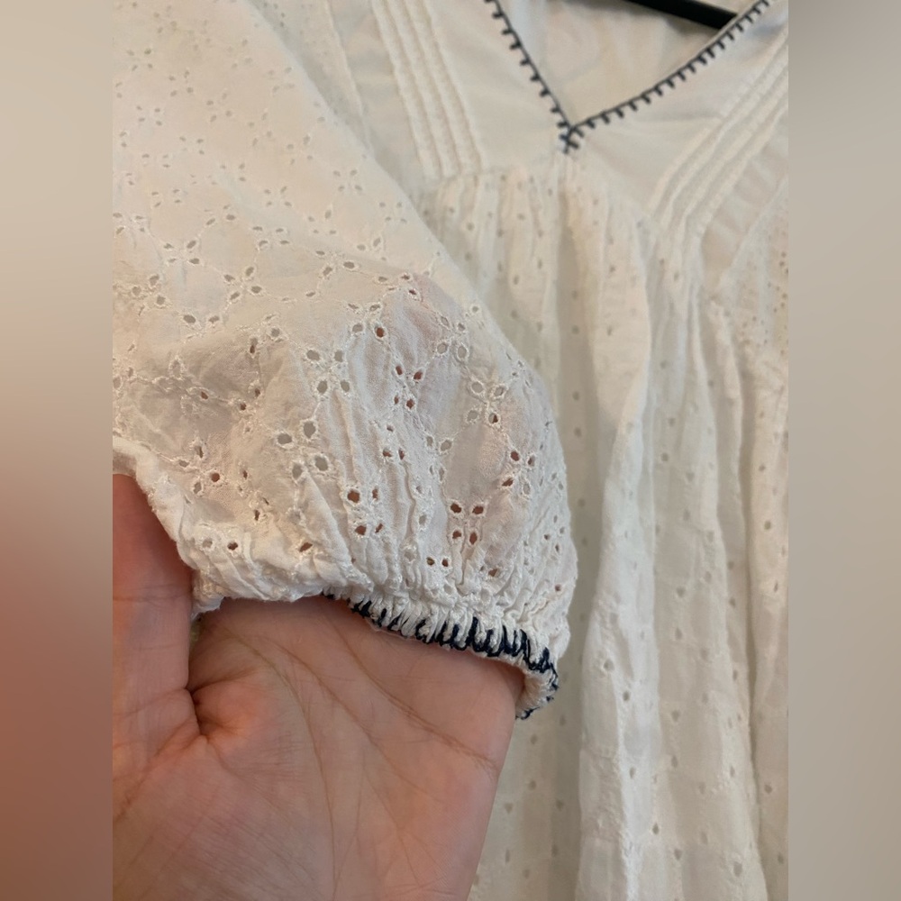 Zara Boho Eyelet Tunic Dress - Picture 8 of 9